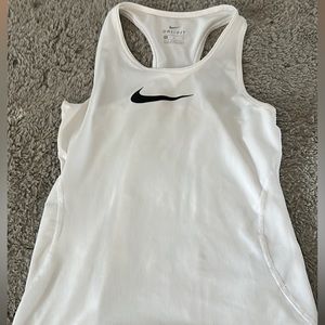 Nike white kids medium tank top